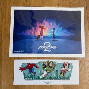 DISNEY ZOOTOPIA 2 DESTINATION D23 LIMITED EDITION ART PRINT PLUS MACY'S BALLOON